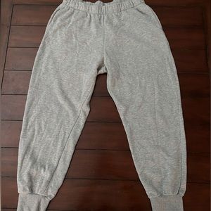 comfy gray sweats